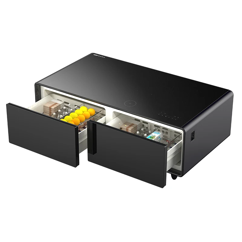 Factory Cheap Price Multifunctional Mini Refrigerator Wireless Charging Smart Table Touch Screen Coffee Table Fridge