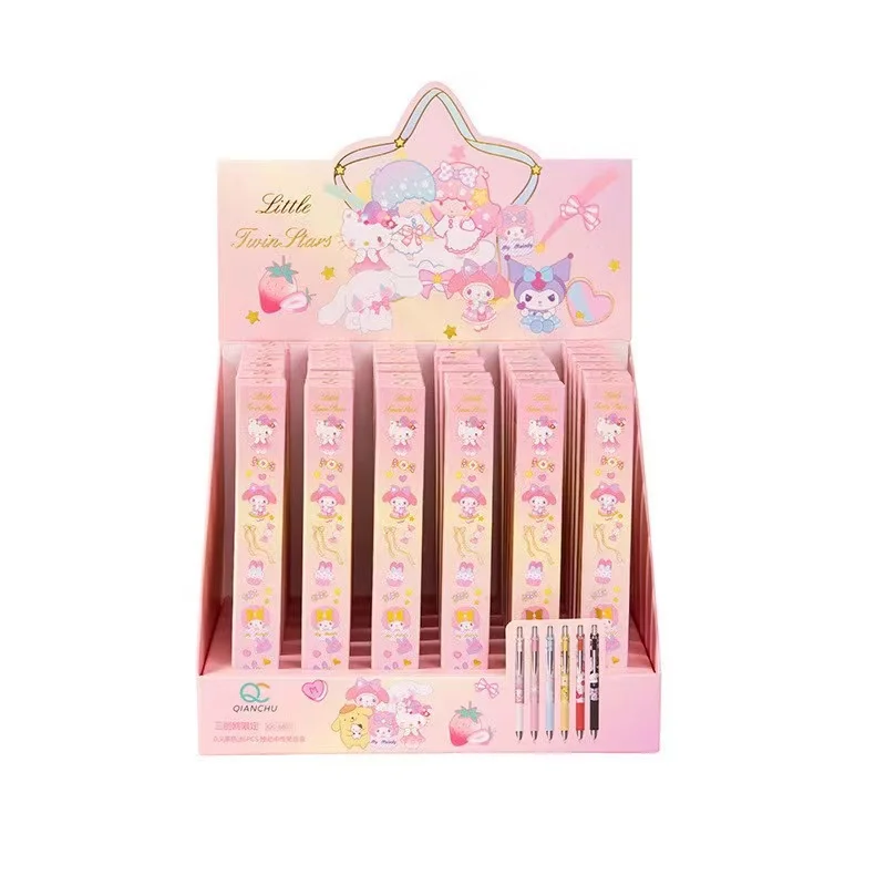 Plastic Sanrio Neutral Cute Gel Pen Cartoons Colorful Pen Stationery Kawaii School