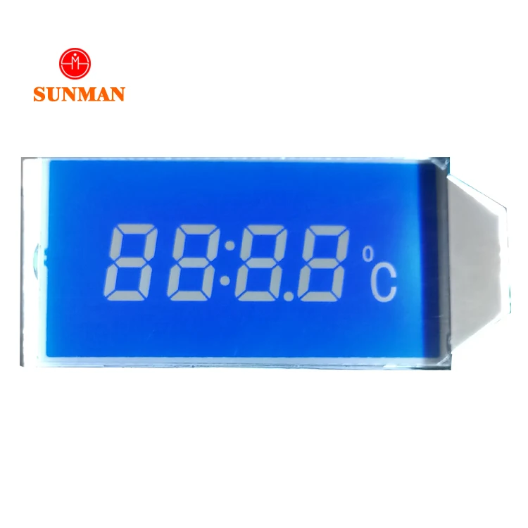 Пользовательские небольшой цифровой tn пассивный семь 7 сегмент температура сенсор ЖК дисплей влажность