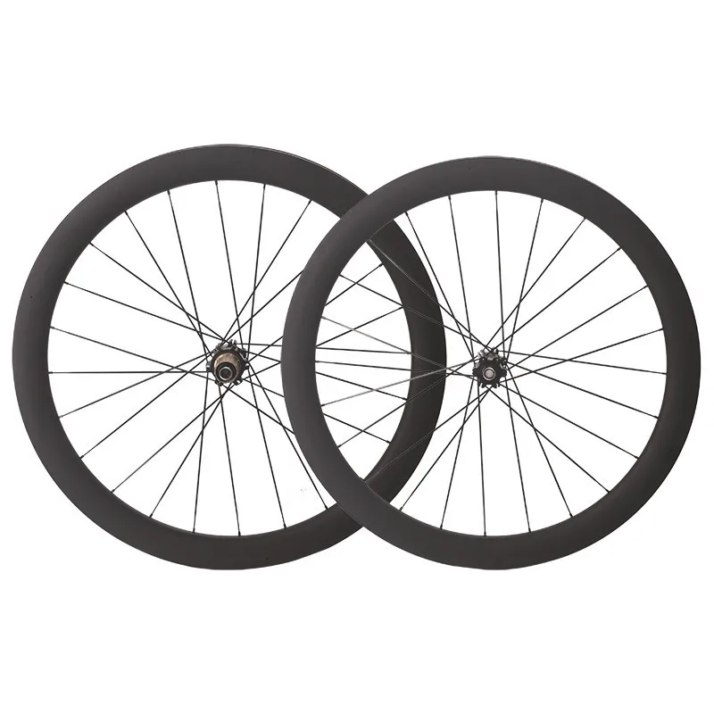 Self-phase wheel set 700C50mm carbon fiber t800 clincher/ tubeless disc brake wheel set