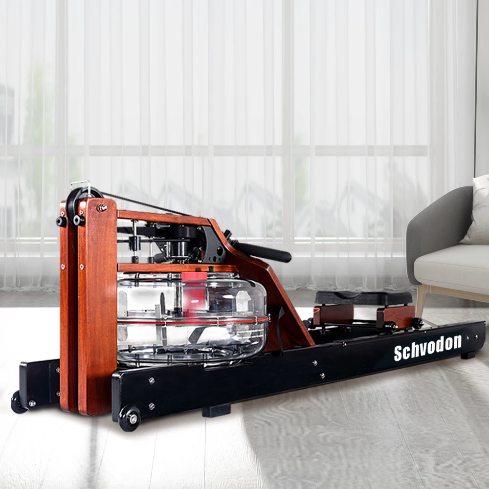 
cheap price hot sale home gym solid wood pine wood water Rowing Machine 