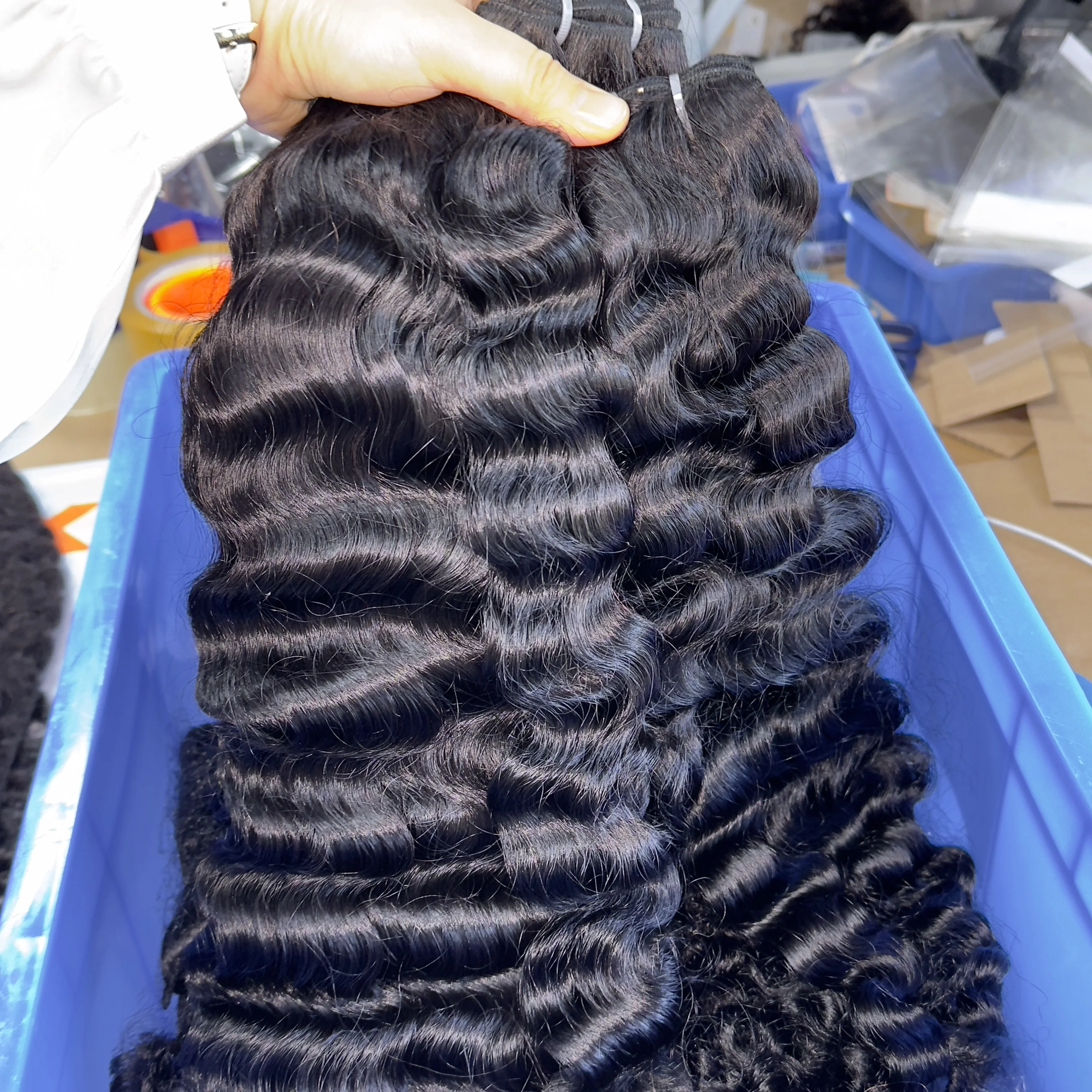 100% Top Quality Cambodian hair natural wave Virgin Human Hair Vietnam Wholesale Price Silky And Soft Dark raw Natural Hair