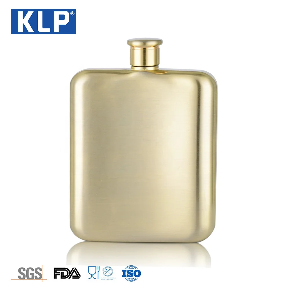 KLP заводская цена, металлическая плоская фляжка из нержавеющей стали 304, набор для сублимации
