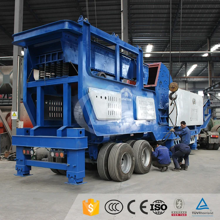New Type Mobile Cone Crusher Station Portable Stone Crushing Line