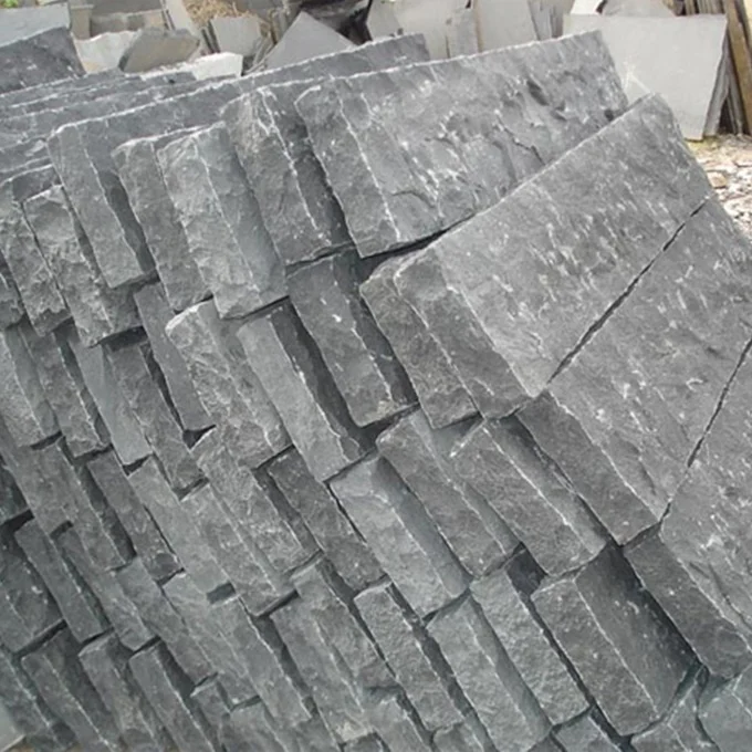 (CE + карьер) Китайский лавовый камень (вулканический камень), серый базальт и черный