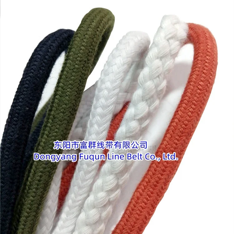 custom colored 5mm macrame cord  20mm white cotton rope twisted and braided