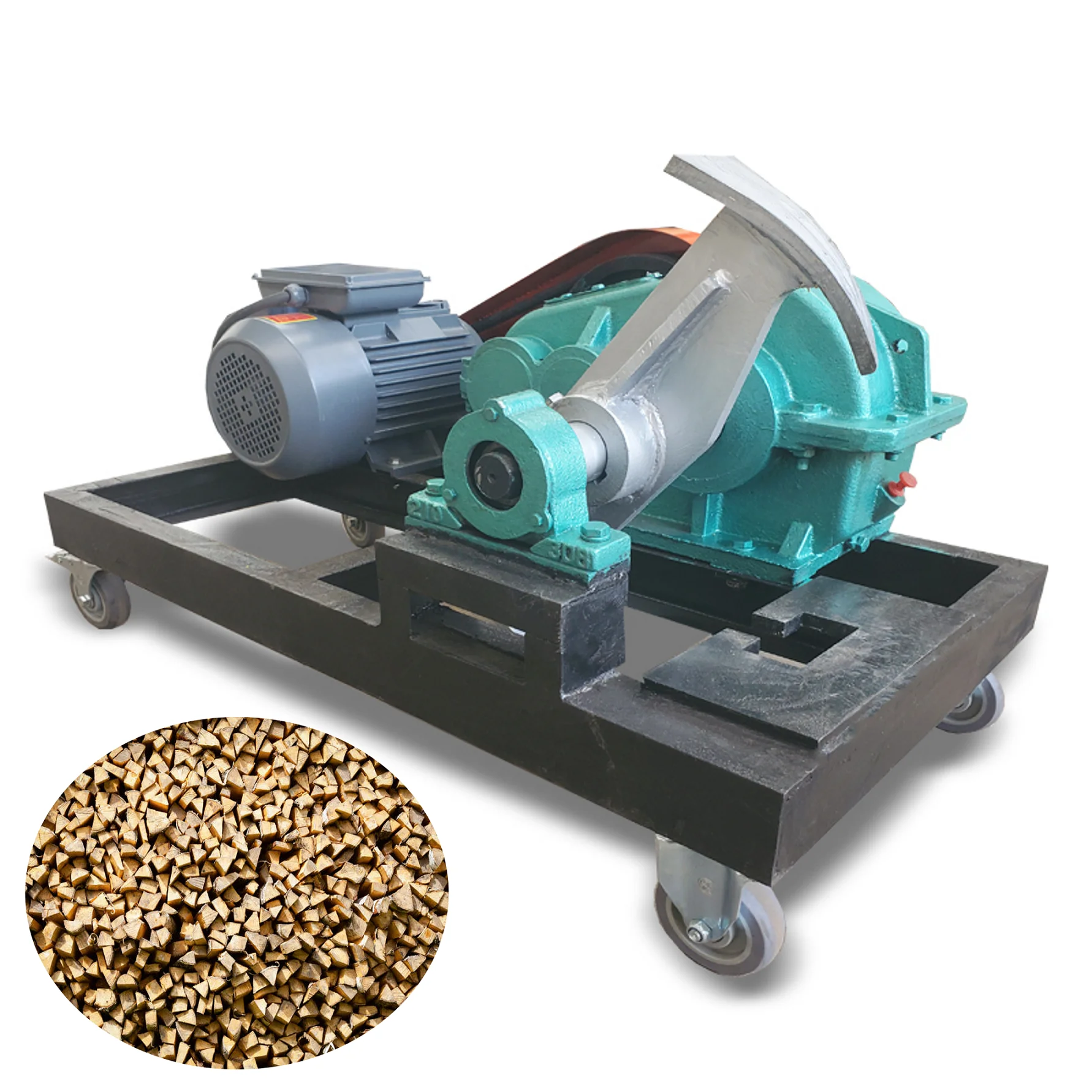 Factory sold high speed kinetic log spliter parts with reducer fire wood chipper