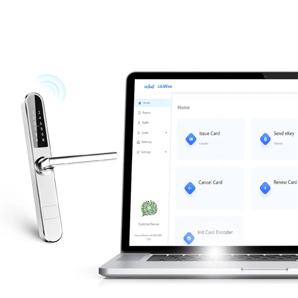 Liliwise, новейший Wi-Fi BLE код, RFID-замок для отеля без системы для отеля