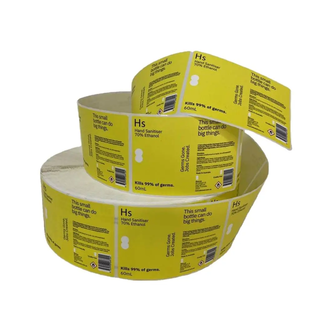 
Personalized custom stickers logo with Waterproof custom logo stickers for packaging labels printing 