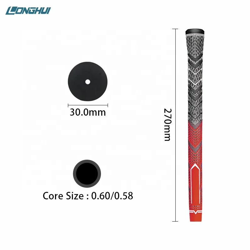 Wholesale Standard /Midsize/Oversize Grips Golf Rubber Anti Slip Full Cord Golf Grips