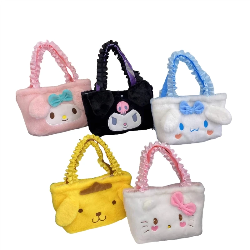 Kuromi My Melody фигурка плюшевый рюкзак Детский мягкая плюшевая Сумочка мультяшная сумка для девочки