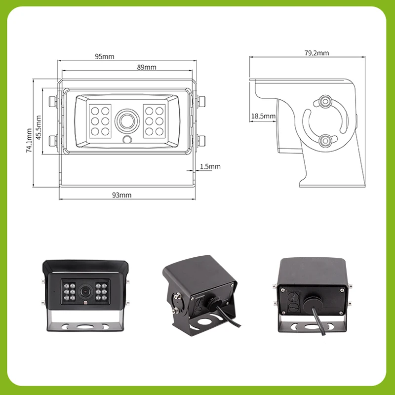 New Arrival 5 Pin Waterproof Digital HD Car Rearview Backup Camera For Truck