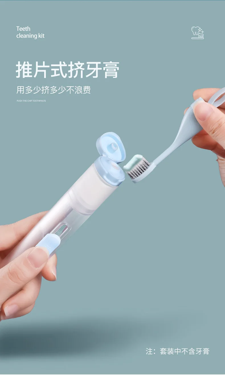 Складная зубная щетка с полипропиленовой ручкой