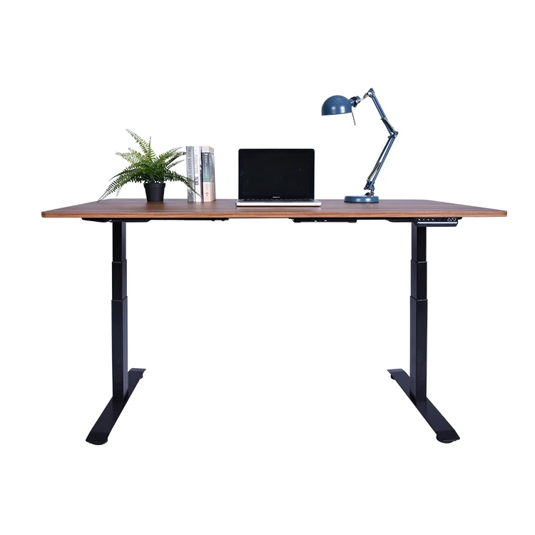 OKIN In Stock Black Standing Desk Frame Dual Motor 3 Stage Adjustable Desk Frame Dual Motor