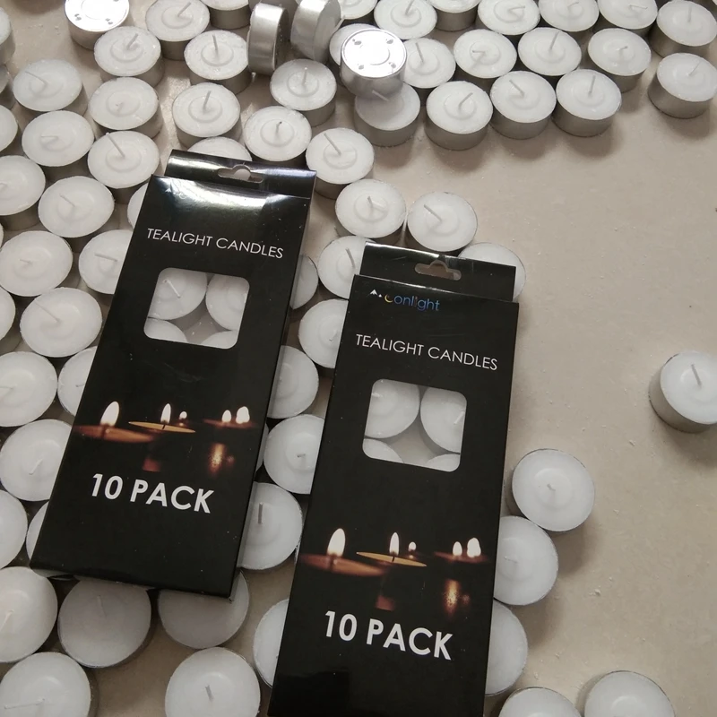 Tealight Paraffin Wax Candles Home Decor for Wedding Decoration Centerpiece Party Dinner Luxury Valentine