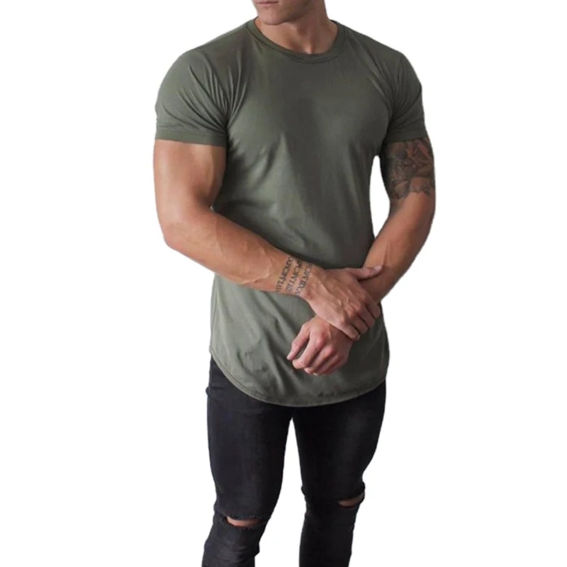 Supplies Wholesale Mens Sport Tshirt Organic Cotton Workout Sports Training T Shirt Manufacturers In Usa/