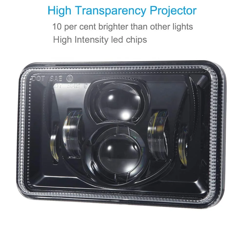 Truck Accessories 4x6 Truck Lighting Led Projector Headlight DOT SAE 4x6 inch rectangular headlight for kenworth heavy truck