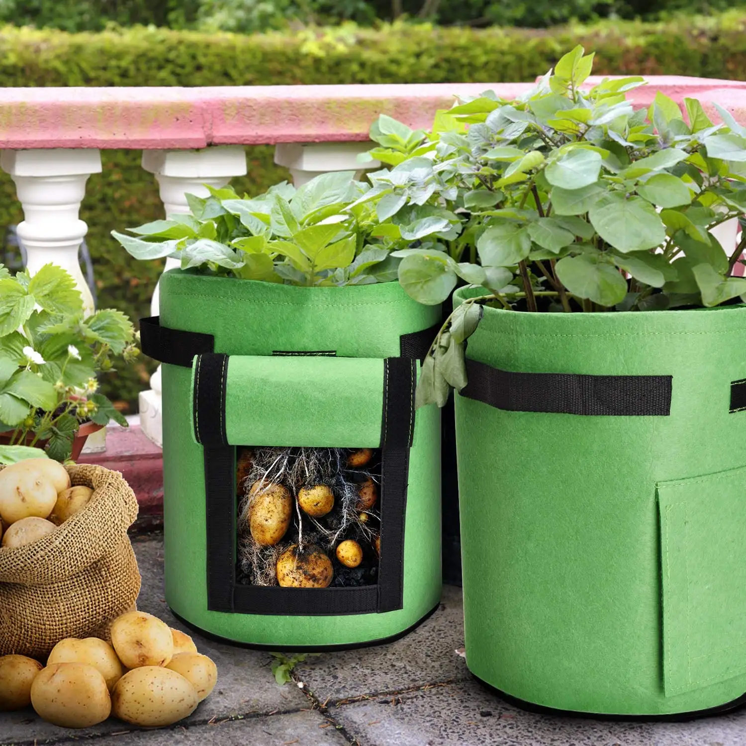 Garden Non-Woven Seeding Grow bags Seedling Nursery Planter Bag Grow Bags Non Woven Heavy Duty