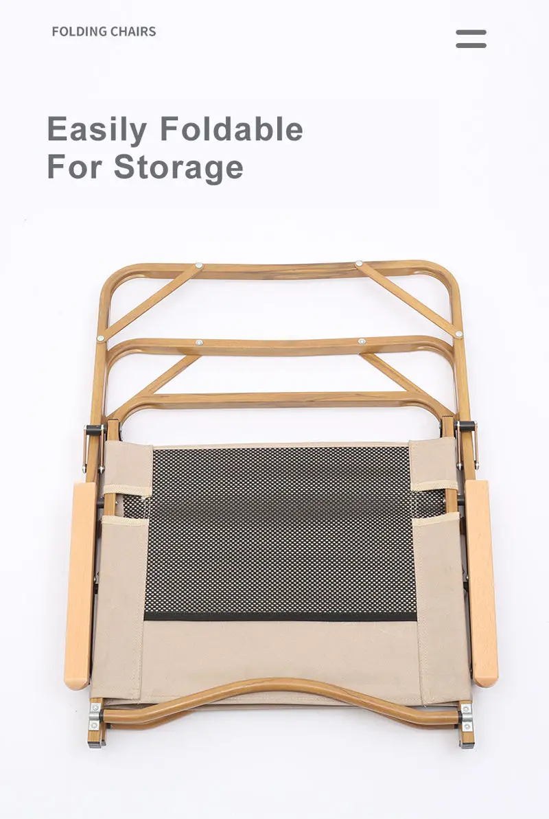 Custom Wholesale Strong Portable Heavy Duty Foldable Fishing Camping Outdoor Chair