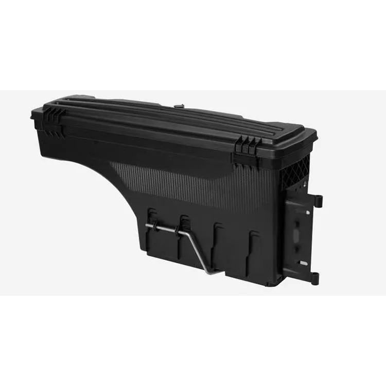 Pick Up Truck 4X4 Accessories ABS Plastic Black Tool Box Truck Bed Storage Box for Ford F150 1980-2024