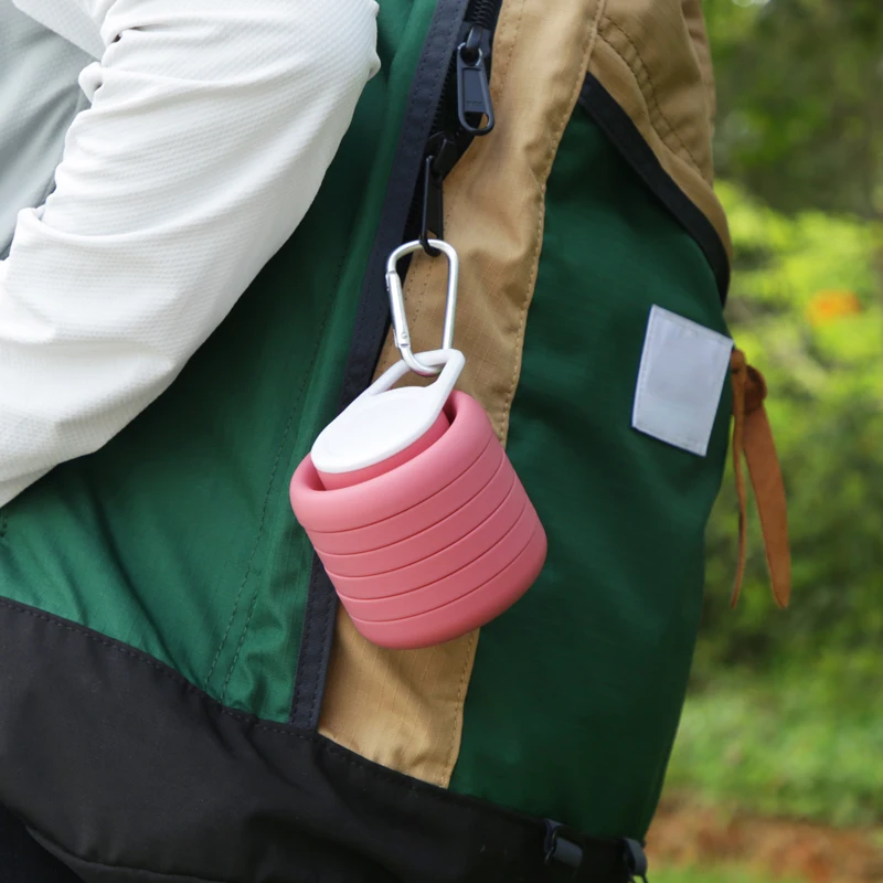 Bpa Free Drink Lightweight Portable Silicone Sports Cup Packable Vapur Foldable Collapsible Water Bottle For Travel Hiking