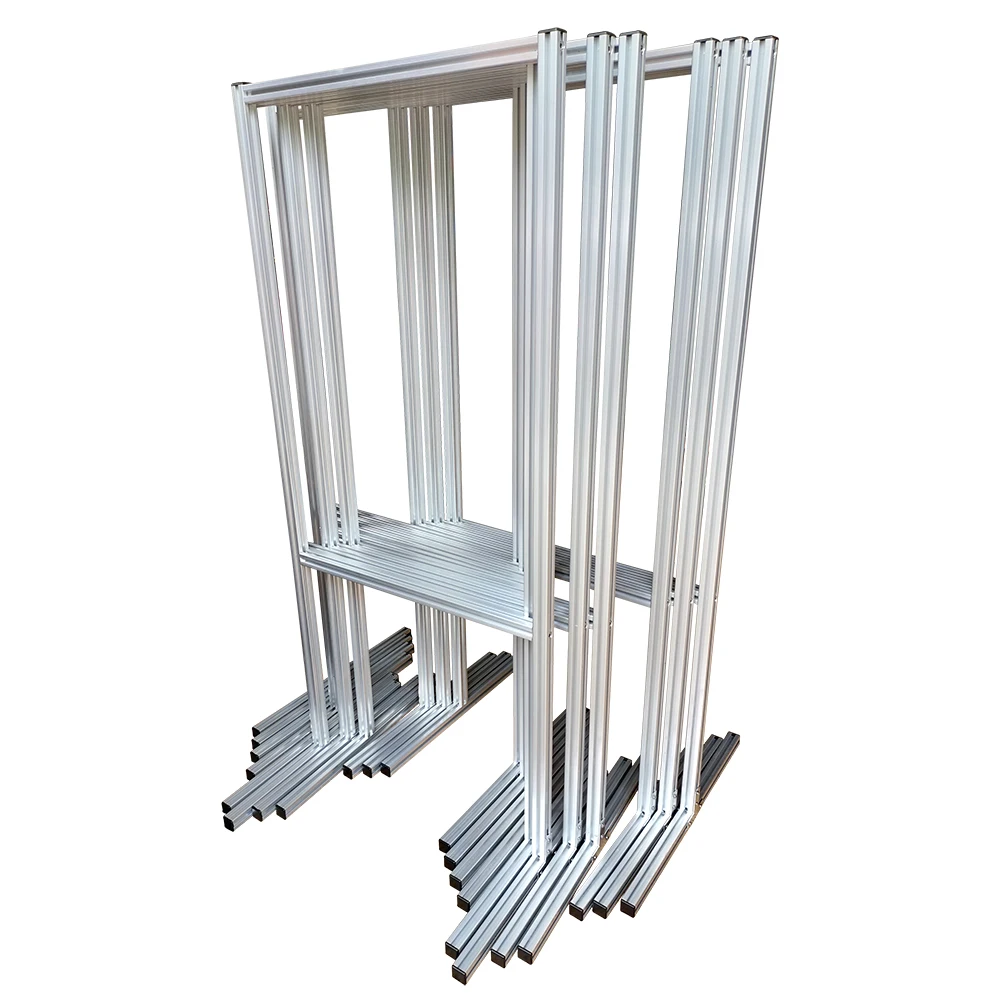 OEM industrial aluminum frame  extrusion profile 3030 4040 V slot wholesale