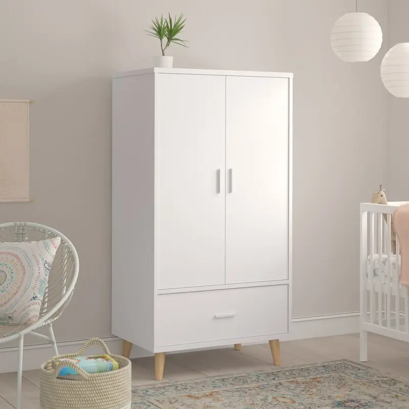 Wooden Baby Children Small Kindergarten Wardrobes baby cupboard with Factory Price