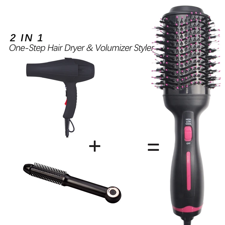 Professional 3 In 1 Hair Dryer Volumizer Brush Stock One Step Hair Dryer And Styler Electric Hot Air Brush