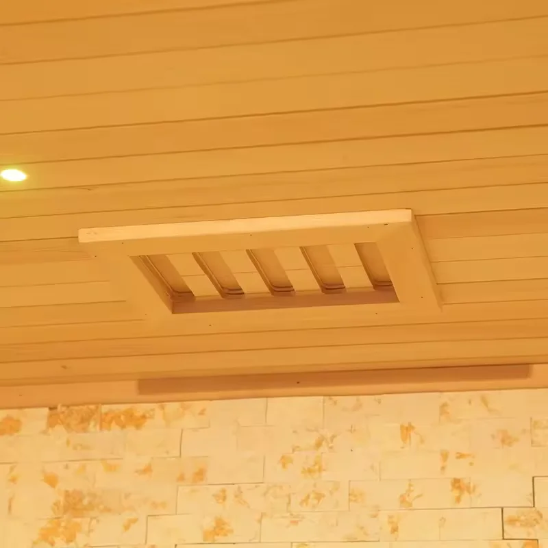 2024 Big himalayan salt therapy steam sauna room finnish1-6 person traditional dry wet steam sauna for sale