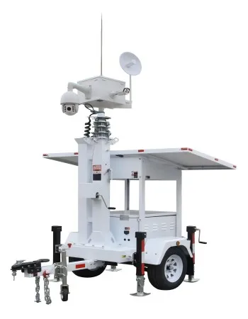 2024 завод OEM 9 м электрическая мачта портативный Трейлер видеонаблюдения