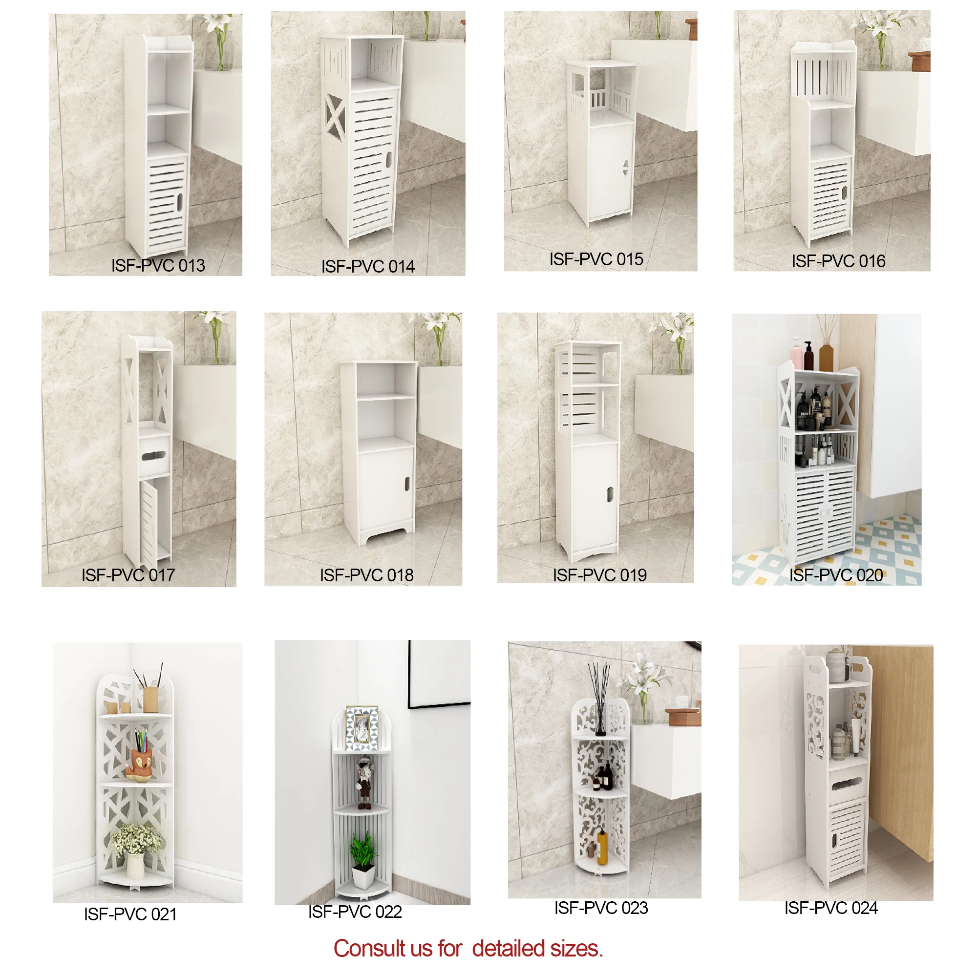 Custom White Toilet Paper Storage Stand Small Bathroom Storage Cabinet Small Spaces Corner Easy Install Free Stand Floor Cabinet