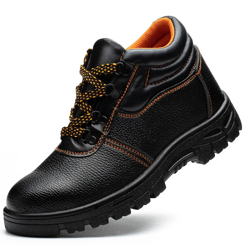 Cheap Factory Price black low cut safety boots with steel toe cap