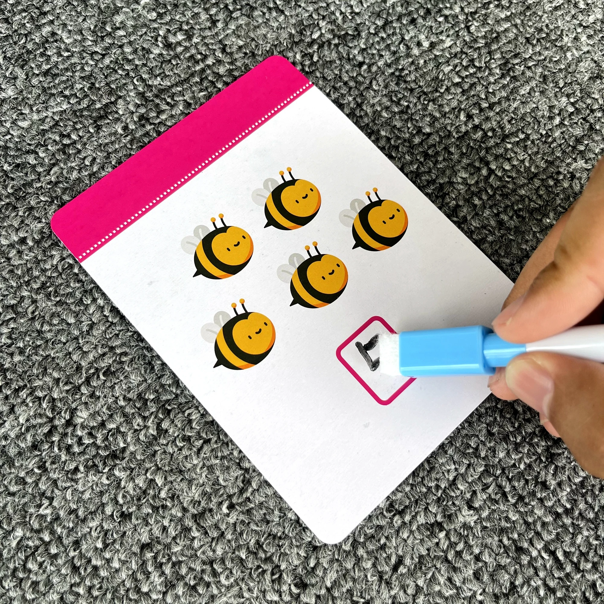 wholesale high quality custom children addition subtraction math learning flash cards with erasable pen