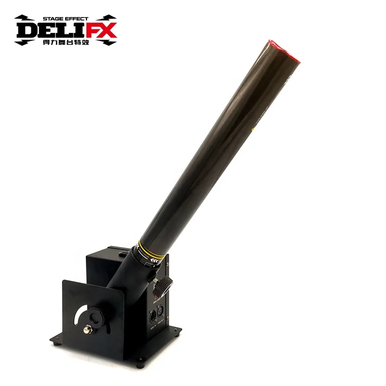 DELIFX DMX 3 Pin Interface Power Shot Electric Confetti Cannon Large Stock Timely Shipment E-Shot Confetti Machine for Wedding