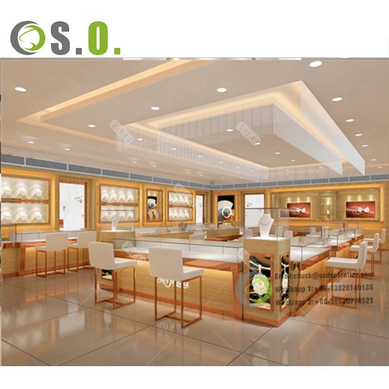 Новая 3D витрина на заказ Высококачественная роскошная для ювелирных изделий ювелирного магазина часов роскошного