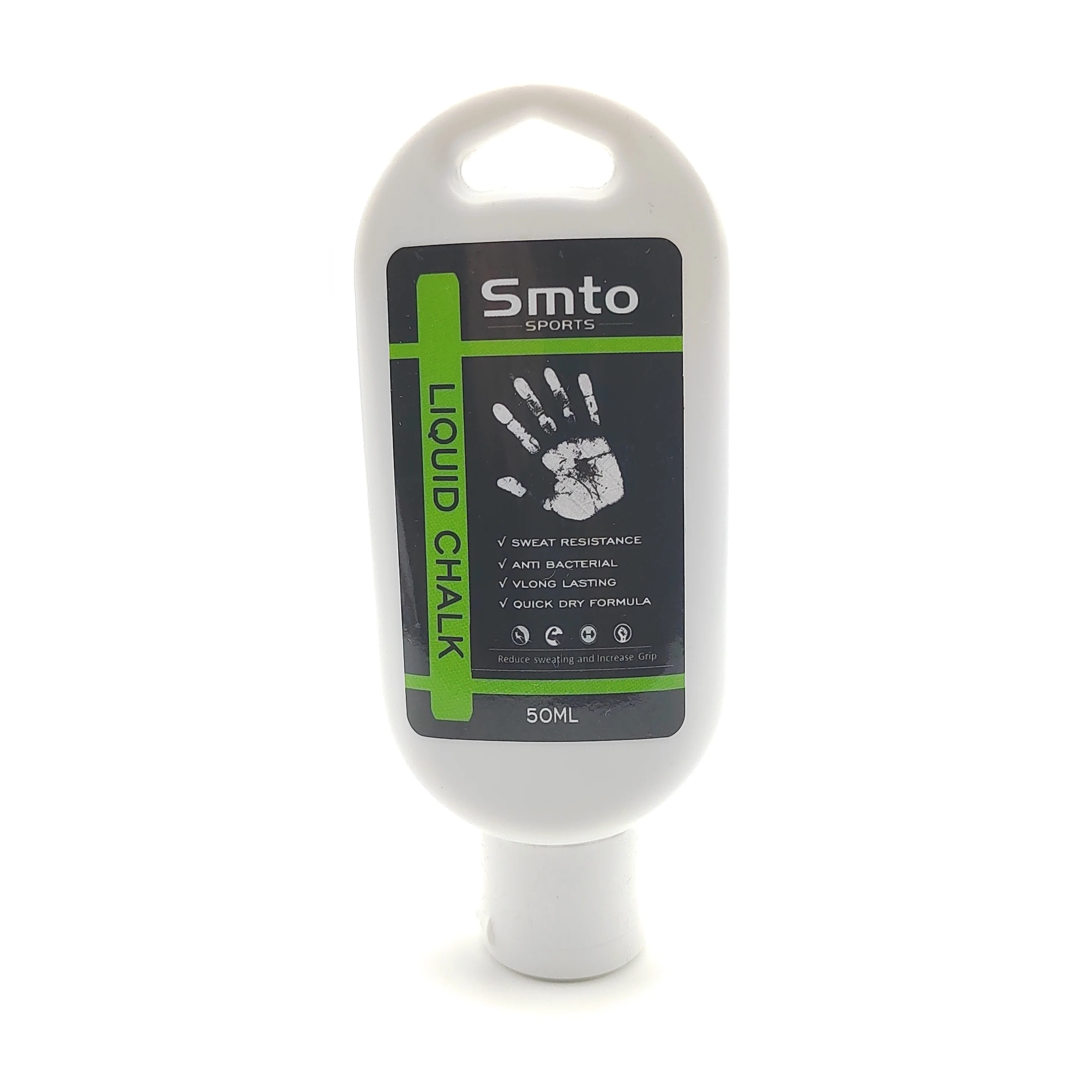 Customized logo 250ml round black dry hands pole dancing liquid chalk sports hand  dries in seconds