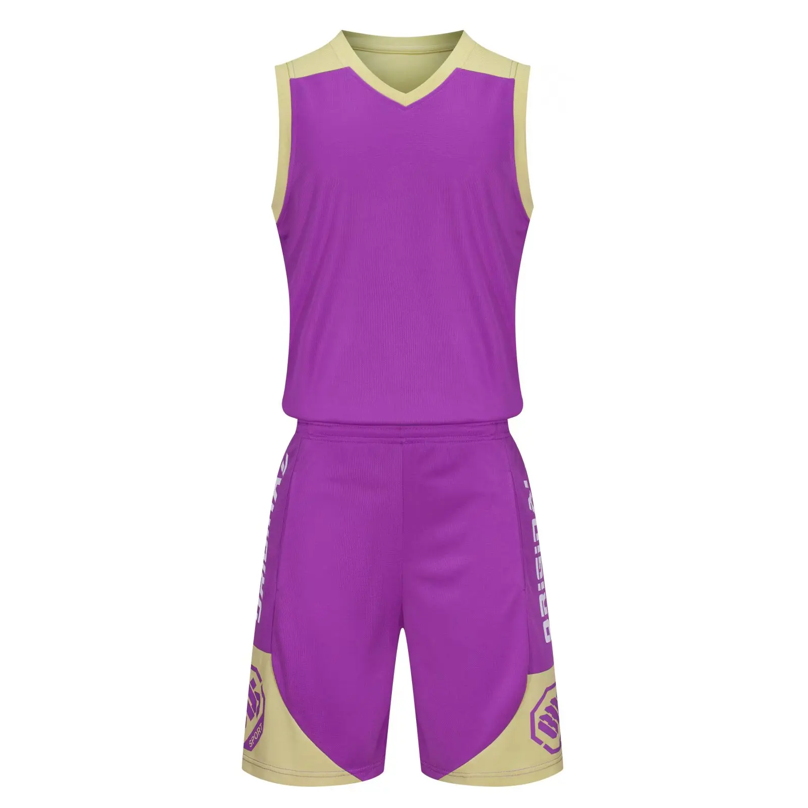 Wholesale Blank Multicolor Basketball Jerseys Quick Dry Polyester Basketball Uniform Set