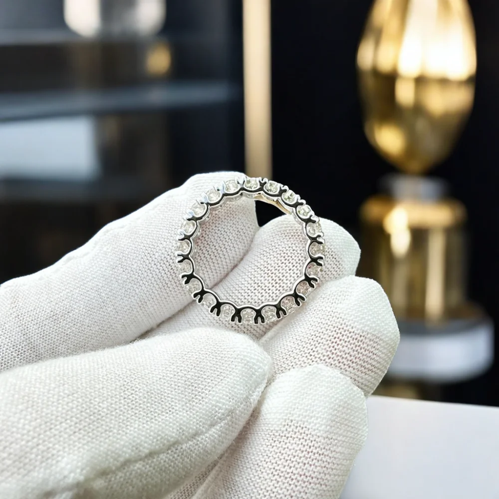 Customization Non Tanish 3 Mm Cvd Hpht Lab Grown Diamonds Fine Jewelry Rings 18K Real Gold Igi Certified Diamond Lab Grown Ring