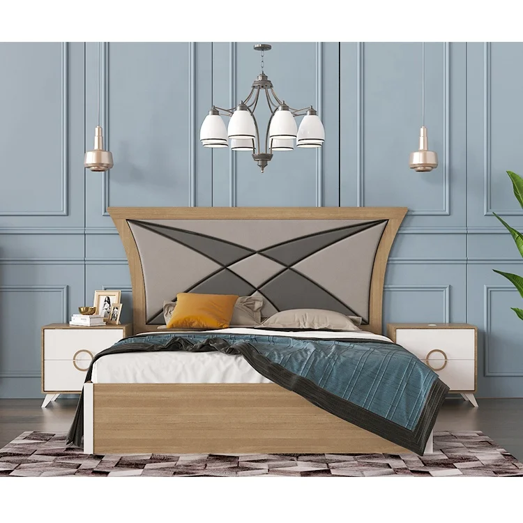 
Factory Price Modern Double / Single Size Wooden MDF Storage Bed For Home 