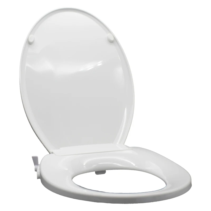 Factory Elongated Toilet Bidet Cover Cold Water Dual Nozzle Toilet Seat Plastic Non Electric Bidet Toilet Seat