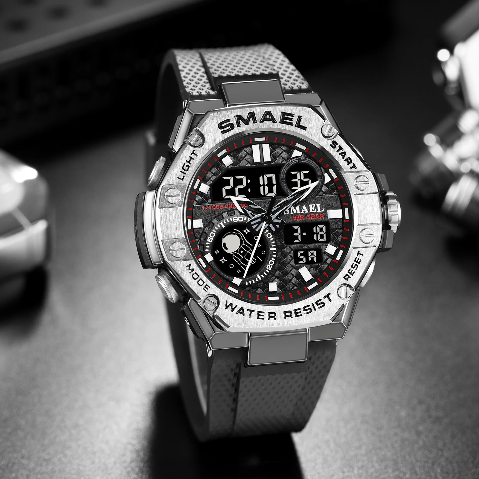 SMAEL 8068 waterproof sport alloy watch relojes de hombre fashion sport watches for men waterproof