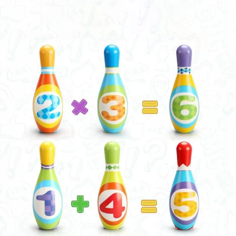 Indoor Colorful Soft Foam Parent-Child Sports Bowling Toy Kids Indoor Pu Bowling Game Toy Bowling Ball Toy Set