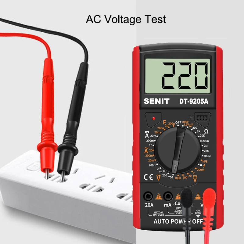 Hotsale Cheap DT9205A Digital  Multimeter Factory Multimetro with AC DC Voltage Tester