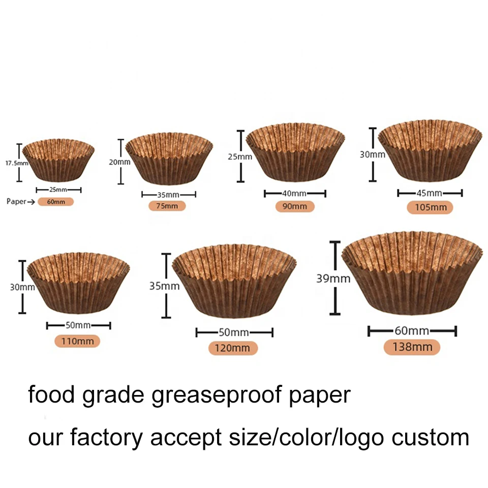 Guangzhou baking supplies disposable cupcake papers baking moulds white cupcake wrappers