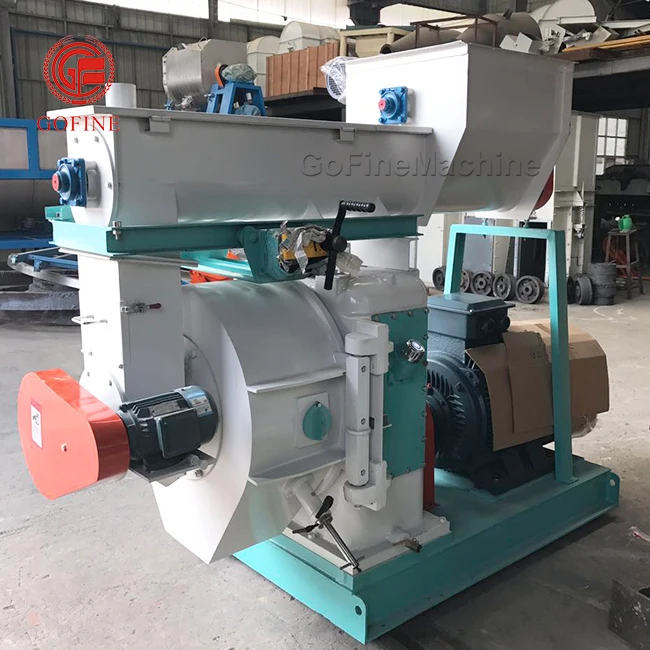 Forage Grass Biomass Chicken Manure Fertilizer Feed Pellet Mill Machinery 5 Ton Per Hour