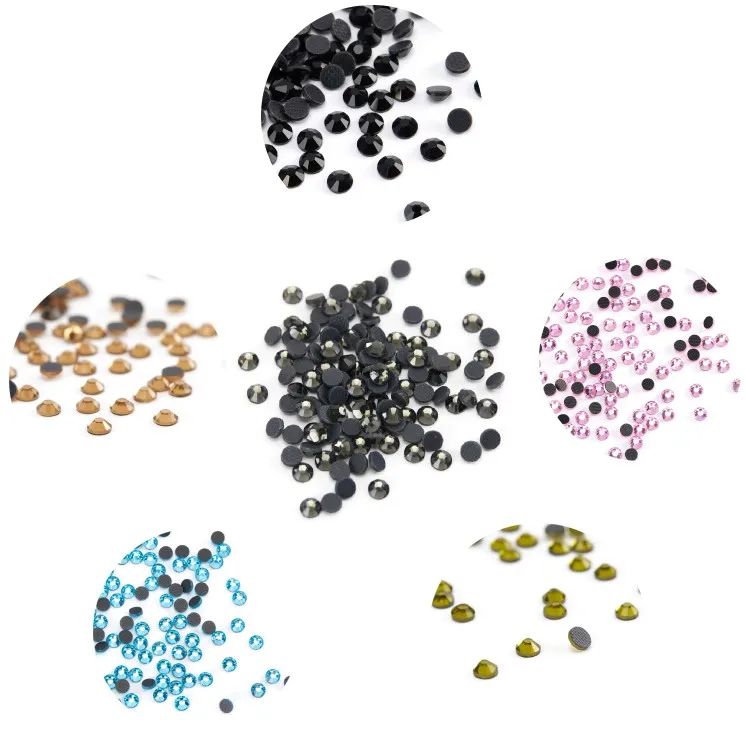 
Ss10 Grey diamond Dmc Quality Hot Fix Stone Glass Crystal Rhinestones 