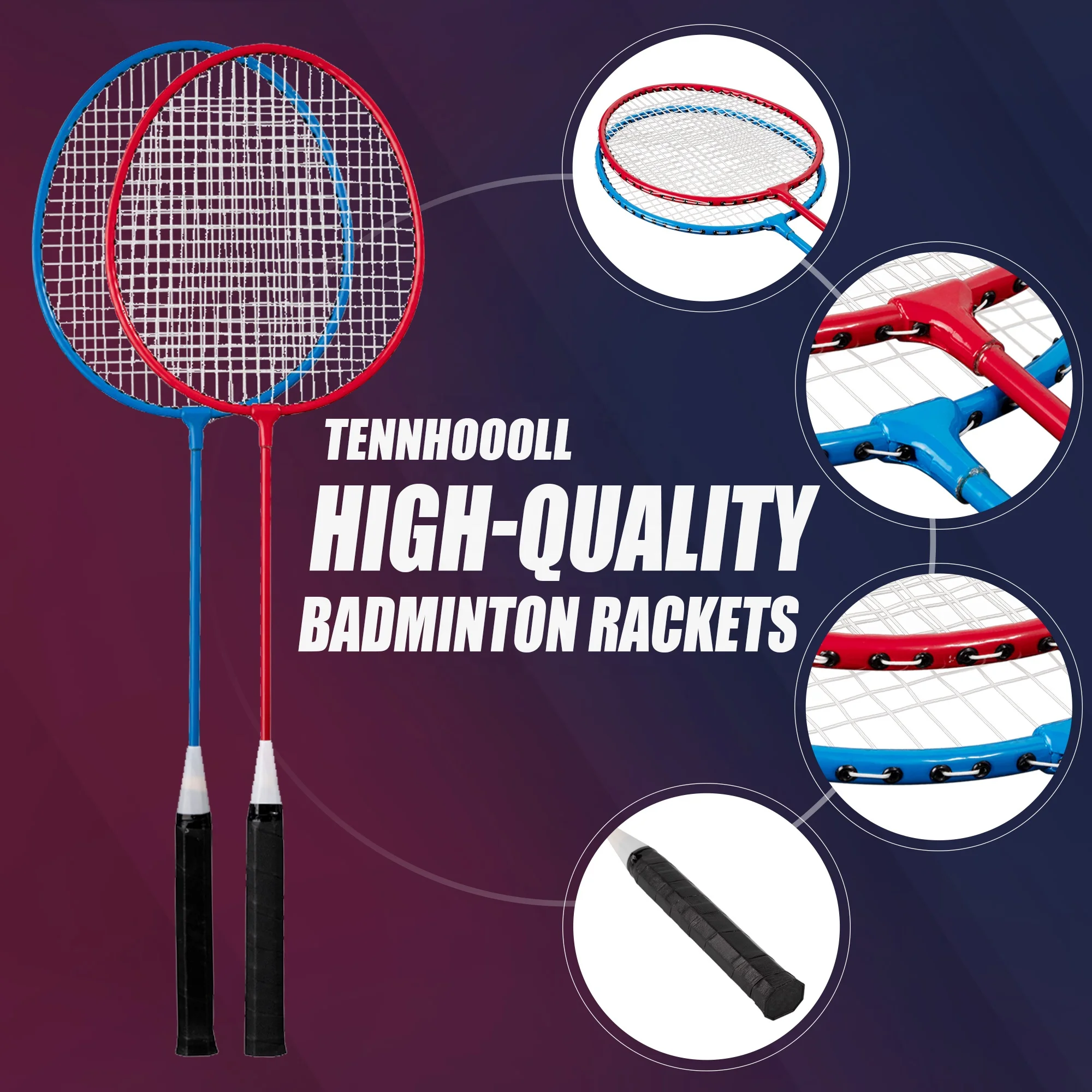 sporting goods 30lbs racket necklace badminton kitbag