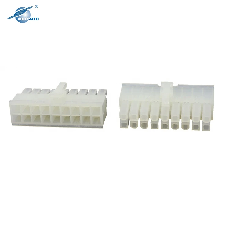18 Pin Automobile Male White Wire harness Connector Housing Molex mini fit Connector 5557 5559 5569 5556 5558
