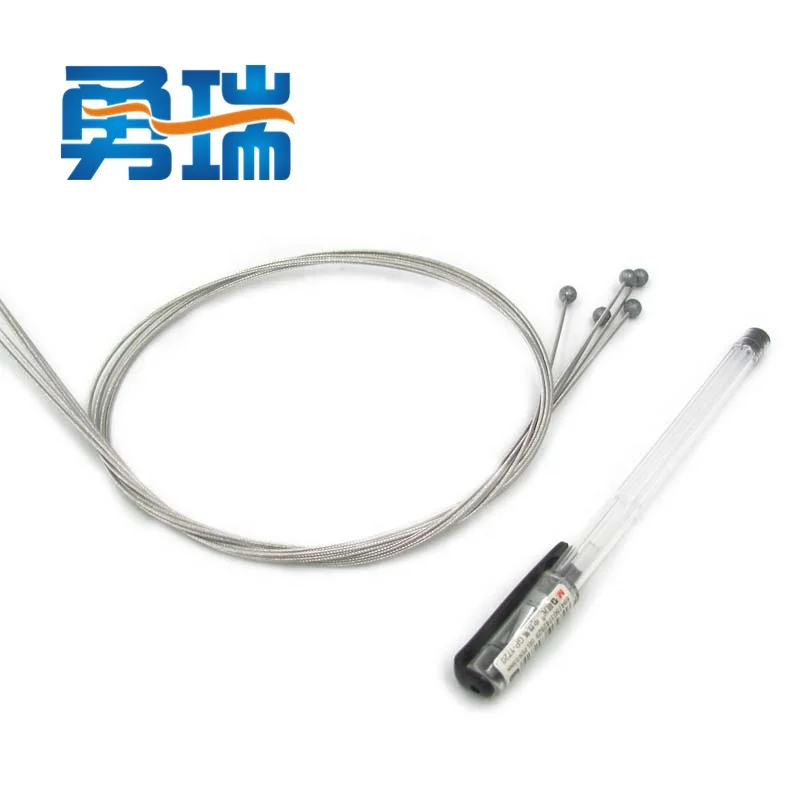Plastic coated 2mm steel cable with threaded rod screw wire and press studs metal