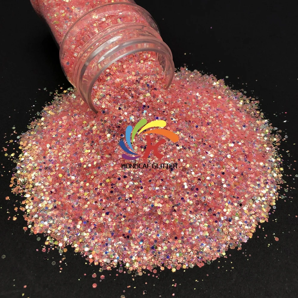 Bulk Special Shape Hexagon Flakes Glitter Powder 008 1/128 1/64 Extra Fine Chunky Mix Glitter